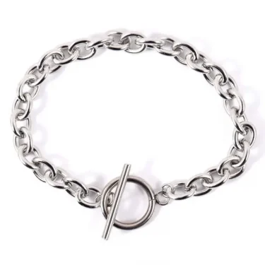Fashion New Chunky Chain Necklace Women Simple Toggle Clasp Stainless Steel Chain Necklace For Women Jewelry Gift 5