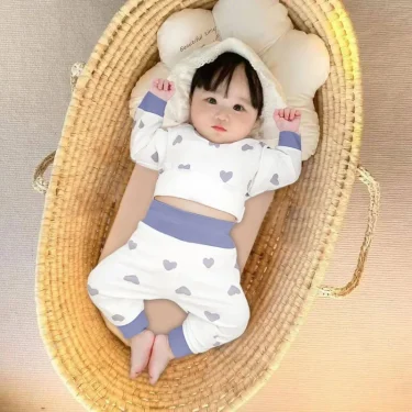 Baby Clothes 2pcs Sets Autumn Winter Baby Pajama Set Bottom Underwear Two-piece Set Cotton Baby Boy Long Sleeves Outfit 2