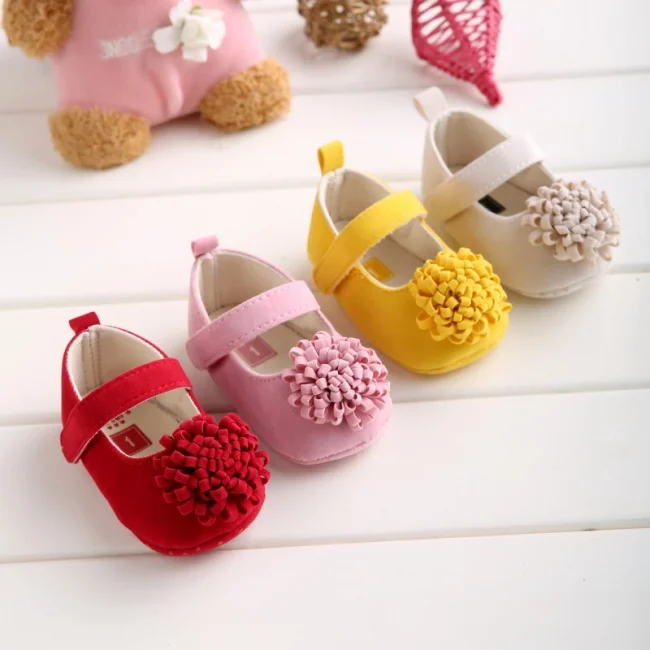 0-18 Months Newborn Baby Girl Walking Shoes Princess Shoes Little Baby Soft Bottom Anti Drop Girls Toddler Shoes 6
