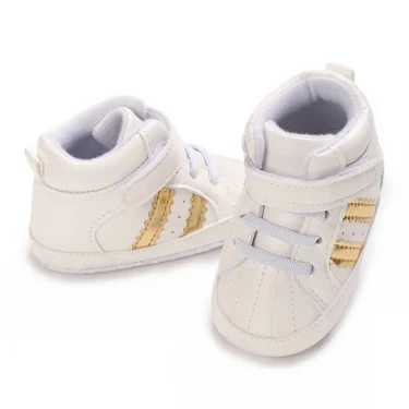 NEW Color blocking Sports shoes Fashion 0 to 18 Month for Toddler Boys and Girls Baby Sneaker Soft PU Leather Baby Casual Shoes 4
