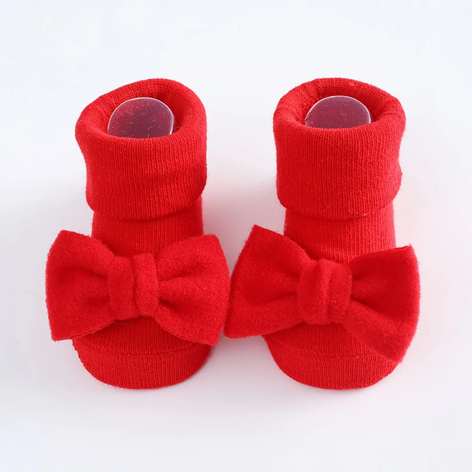 Toddler Baby Girls Socks Shoes Newborn Baby Floor Socks Bowknot Infant Baby Foot Socks First Walkers Prewalker Boots 0-12 Months 2
