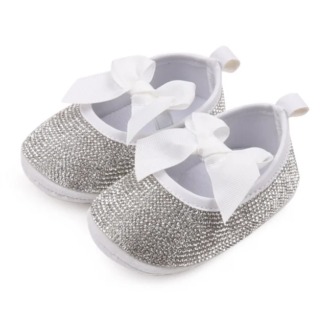 Baby Beautiful Shoes High Quality Newborn Toddler Girls Sneaker Spring and Summer Sandal Cute Bowknot Shiny Diamonds BBW3204 5