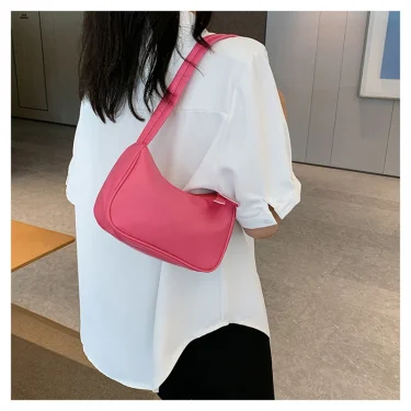 New Fashion Retro PU Leather Women Handbag Vintage Top-Handle Shoulder Bag Female Small Subaxillary Bag 2