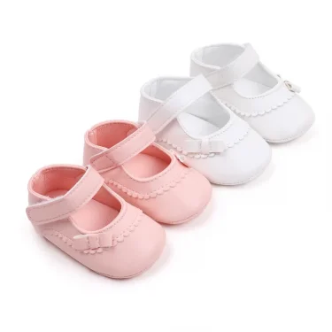 Baby Girl Shoes Soft PU Mary Jane Casual Walking Shoes Indoor Prewalking Birthday Gift for Baby Girl 0-1 Years 2023 New Fashion 1