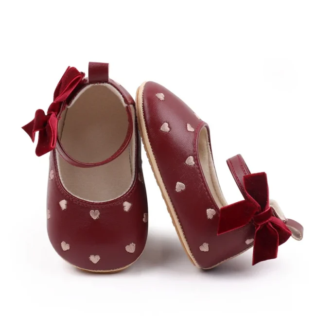 Baby Girl Shoes Cute Bowknot High Quality PU and TPR Sole Anti-slip Toddler Newborn 0-9-18 Months Prewalking Sandal BJZ3212 6