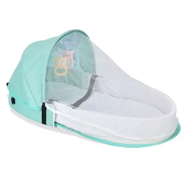 Portable Baby Bed Newborn Baby Isolation Bionic Travel Crib Convenient Folding Anti-stress Crib Middle Bed Baby Bassinet 3