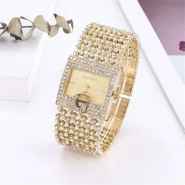 UTHAI W31 Women's Fashion Luxury Diamond G Quartz Watches Clock Lady's Stainless Steel Bracelet Watch Girl Wristbatch Jewelry 4