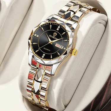 BINBONG Women Watches Luxury Fashion Ladies Quartz Watch Waterproof Luminous Date Stainless Wristwatch Girlfriend Lovers Gift 3