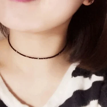 Fashion Brand Simple Black Beads Short Necklace Female Jewelry Women Choker s Bijoux Femme Ladies Party 2025 2