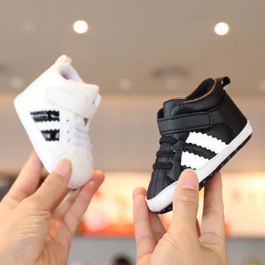 New 0-18M Baby Shoes Boy Newborn Infant Toddler Casual Comfor Cotton Sole Anti-slip PU Leather First Walkers Crawl Crib Shoes 3