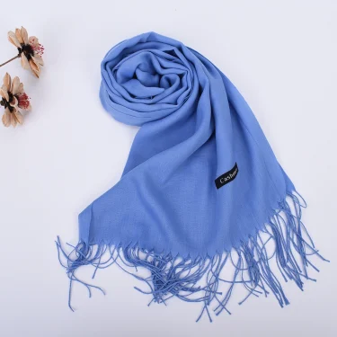 New autumn and winter solid color scarf for both men and women, 100g single color headscarf shawl 2
