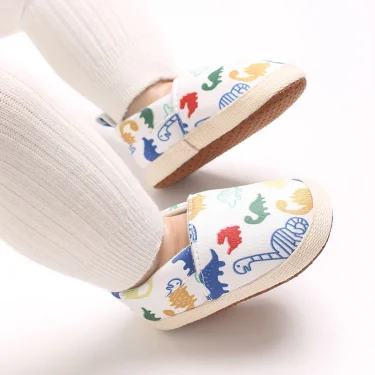 0-18Months Cute Cartoon Newborn Baby Prewalker Girls Boys Casual Shoes Leather Non-Slip Soft-Sole Infant Toddler First Walkers 6