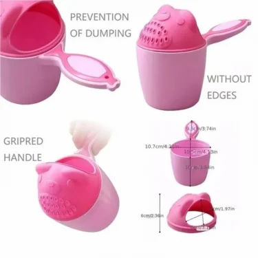 （2 colors）Protect Your Baby Eyes with This Shampoo Rinse Cup Multifunctional Bathing Supplies Shower Tools for Kids 6