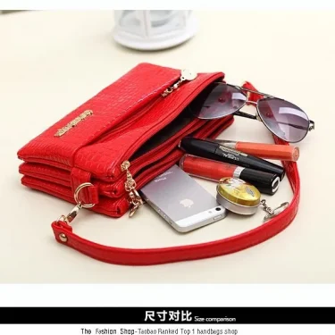 New Production 7 Color Women Messenger Bag Fashion Women Handbag Women Clutch Wallet PU Leather Bag 6