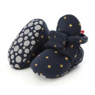 NEW Newborn Baby Socks Shoes Boy Girl Toddler First Walkers Booties Cotton Soft Anti-slip Warm Infant Crib Shoes 2