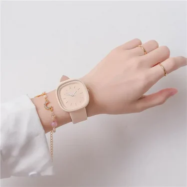 Ins Design Watch for Female Student with High Aesthetic Value Temperament Elementary and High School Minimalist Style Wristwatch 6