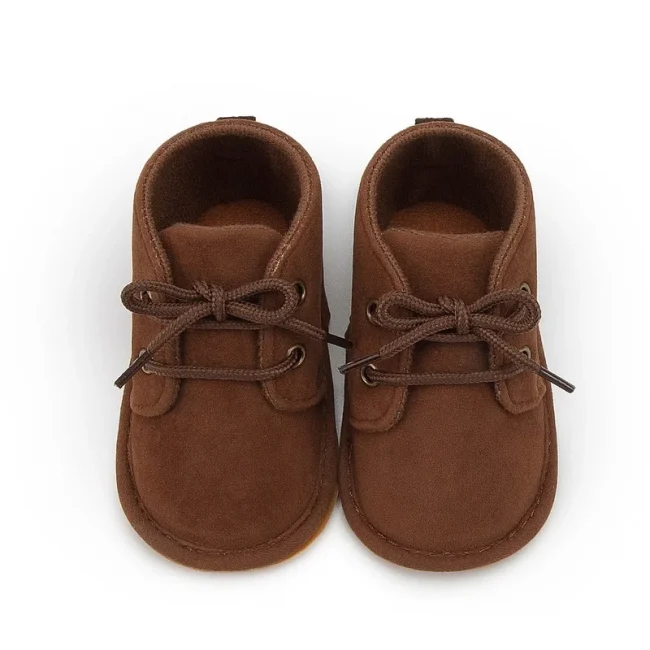 KIDSUN Baby Shoes Boys Classical Cotton Non-slip Soft-Sole Rubber Sole Toddler Girl Boots Infant Crib First Walkers 3-Colors 5