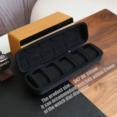 Watch Box Organizer For Men or Women，Watch Travel Case Portable Storage Watch Display Holder for Wristwatches and Smart Watches 3