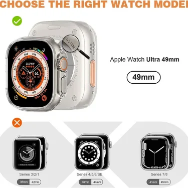 TPU Case Cover for Apple Watch Ultra 49mm Bumper NO Screen Protector Protective Scratch-Resistant Frame for iWatch 8 45mm 41mm 5