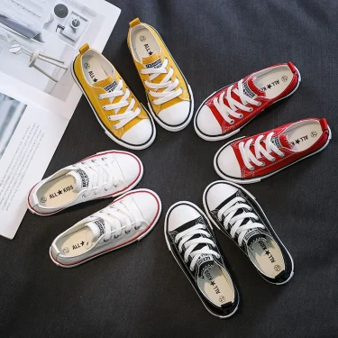 Children's Canvas Shoes, Spring and Autumn Korean Low-Top Shoes, Boys' and Girls' Shoes, Small White Shoes, Casual Cloth Shoes 3