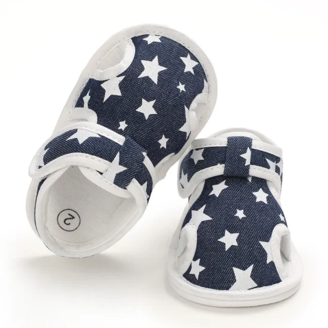 Baby Shoes Boys Girls Cute Bear Animal Print Sandals Cotton Soft Sole Newborn Walker Toddler Shoe 5