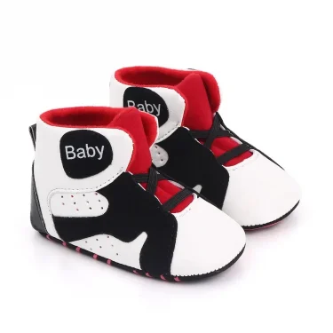 Meckior 2025 New Baby Boys Girls Sneakers Soft Bottom Non-slip Baby Soccer Basketball Sports Shoes First Walker Crib Shoes 3
