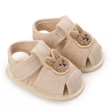 Cute Bear Soft Sole Comfortable Sandals for Infants and Toddlers Baotou Anti Kick First Step Shoes 0-18 Months 3