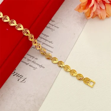 Stainless Steel Women's Hand Bracelet Crown Heart Leaves Flower Wide Chain Wristband Pulsera Femme Vintage Jewelry Party Gifts 3