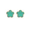 green gold earrings