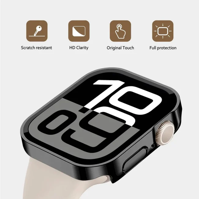 Screen Protector for Apple Watch Case 46mm 42mm 45mm 44mm 49mm 41mm 40mm Tempered Glass iWatch Series 10 7 8 9 SE 6 5 4 Ultra 2 3