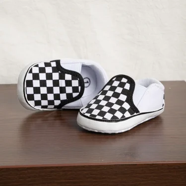 Classic Boys Girls Canvas Shoes Checkerboard Casual Baby Shoes Comfortable Soft Sole Outdoor Newborn Toddler Boy Shoes 3