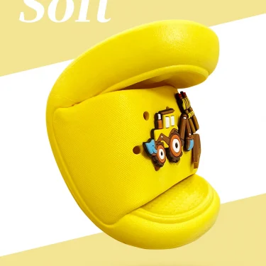 Toddler Slides Slippers Boys & Girls Slide Sandals for Kids Cute Cartoon Open Toe Shoes 3