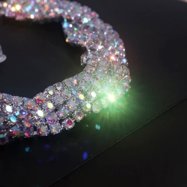 Luxury Shining Colorful Rhinestone Bracelet for Women Adjustable Charm Silver Color Bracelet Wedding Bracelets & Bangles Jewelry 5