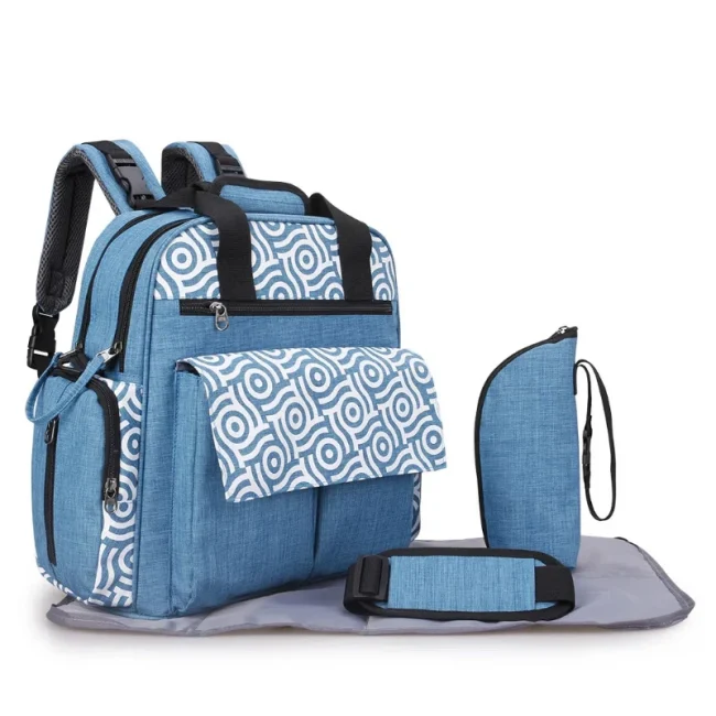 New shoulder carrying bag Diagonal cross multifunctional mommy bag Large capacity travel package Hanging baby stroller luggage 6