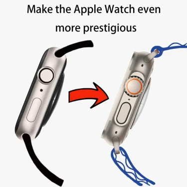 Screen Protector Cover for Apple Watch 45mm 44mm 40mm 41mm Hard PC Front Rear Bumper Case iwatch 9 8 7 SE 6 5 4 Change To Ultra 2