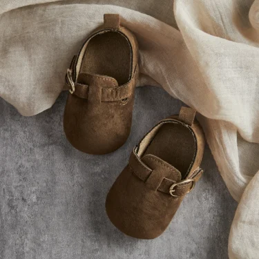Fashion New Baby Flats Shoes Moccasins Soft Sole Non-slip First Walkers Indoor Outdoor Rubber Toddler Shoes for Girls Boys 1
