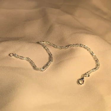 New 925 Sterling Silver Bracelet 1.5mm Shiny Bracelet For Your Woman Water Jewelry Gift 5