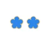 blue gold earrings