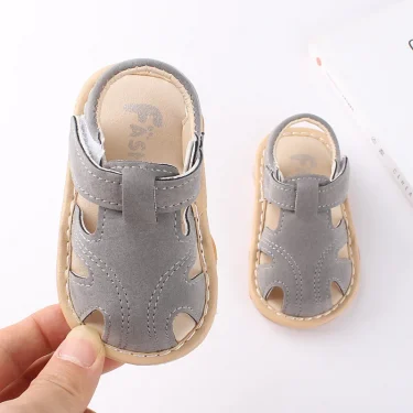 Baby Girl Boy Summer Sandals Candy Color Kids Shoe Infant Anti-collision Toddler Whistle Shoe Soft Bottom Kid Child Beach Sandal 4