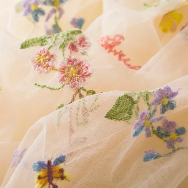 New Baby Girls Floral Dress Butterfly Fairy Tulle Embroidery Princess Dress 1-5Y Kids Dress Cute Baby Birthday Party Dress 5