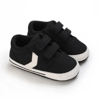 Black Fashion Newborn Casual Cloth Shoes Boys And Girls First Step Walking Shoes Infants Toddlers Children's Non Slip Baby Shoes 2