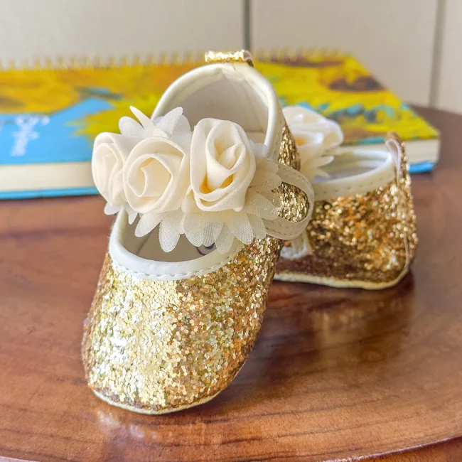 Baby Mary Jane Shoes Toddler Girl 0-6-12 Month Prewalking Shoes Baby First Step Shoes Soft PU Cute Flower Spring Summer Sandal 5