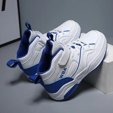 Autumn Children Sneaker Boys Shoes Flat Leather High Top Kids Sports Shoes Boy Basketball Running Tennis Sneaker 3