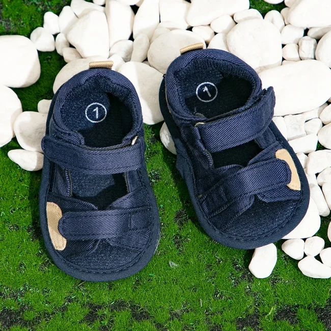 New Summer Baby Canvas Sandals Newborn Boys Girls Soft Soled Non Slip Walking Shoes 0-18Months 4