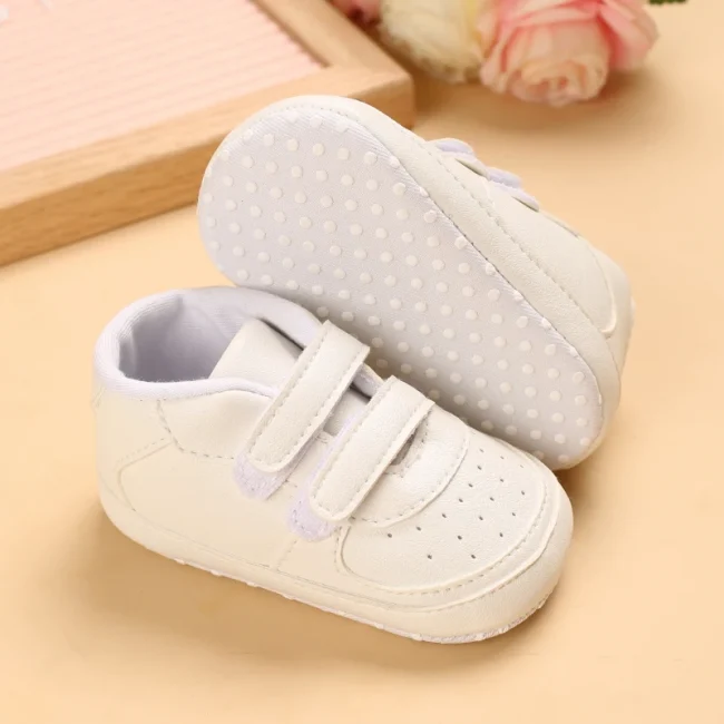 Baby Sneakers Kids Fashion Design White Non-slip Casual Shoes Boy Girls Hook Breathable Sneakers Toddler Outdoor Shoes 3