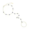 Gold Blue CZ