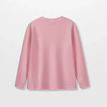 Youth Long-Sleeve T-Shirt 100% Cotton Solid Boys Girls Active T Shirts Essential Tops Undershirts Children Basic Tee 1-14 Yrs 5
