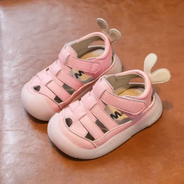 Baby Girls Boys Sandals 2025 Summer Infant Toddler Shoes Genuine Leather Soft-soled School Kids Shoes Children Beach Sandals 3