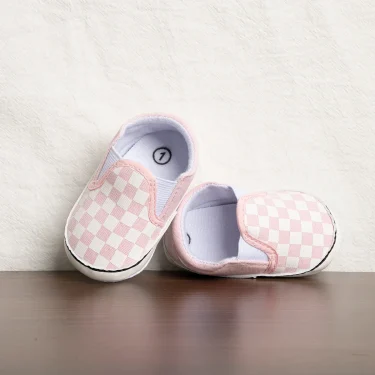 Classic Boys Girls Canvas Shoes Checkerboard Casual Baby Shoes Comfortable Soft Sole Outdoor Newborn Toddler Boy Shoes 4