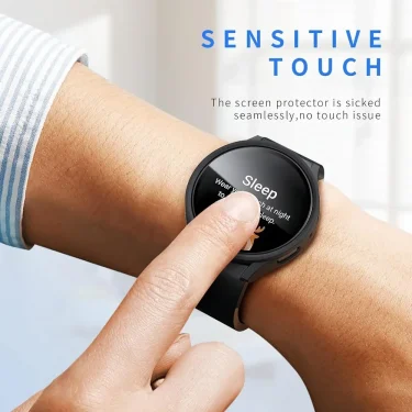 Glass+Case for Samsung Galaxy Watch 7 Waterproof PC Galaxy Watch 6 5 4 40mm 44mm Cover Galaxy Watch FE Cover+Screen Protector 5